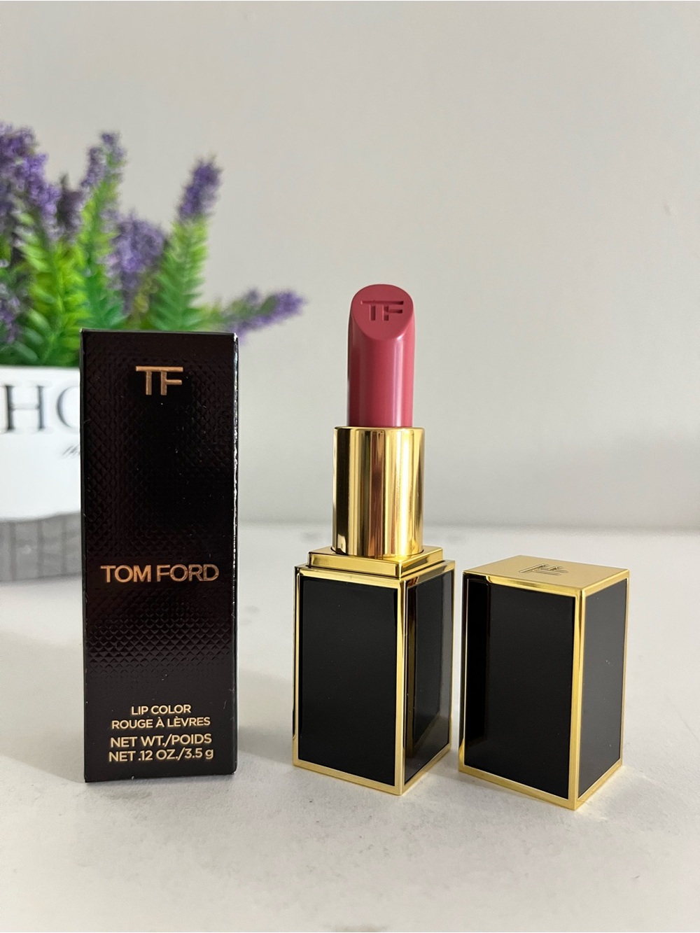 13 Slip, Tom Ford Lip Color Rouge Lipstick, Full Size, 0.12 OZ / 3.5 g